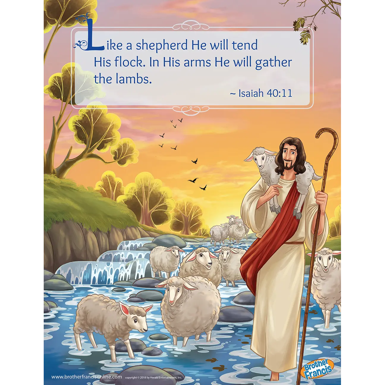 Brother Francis Mini Poster - Divine Shepherd