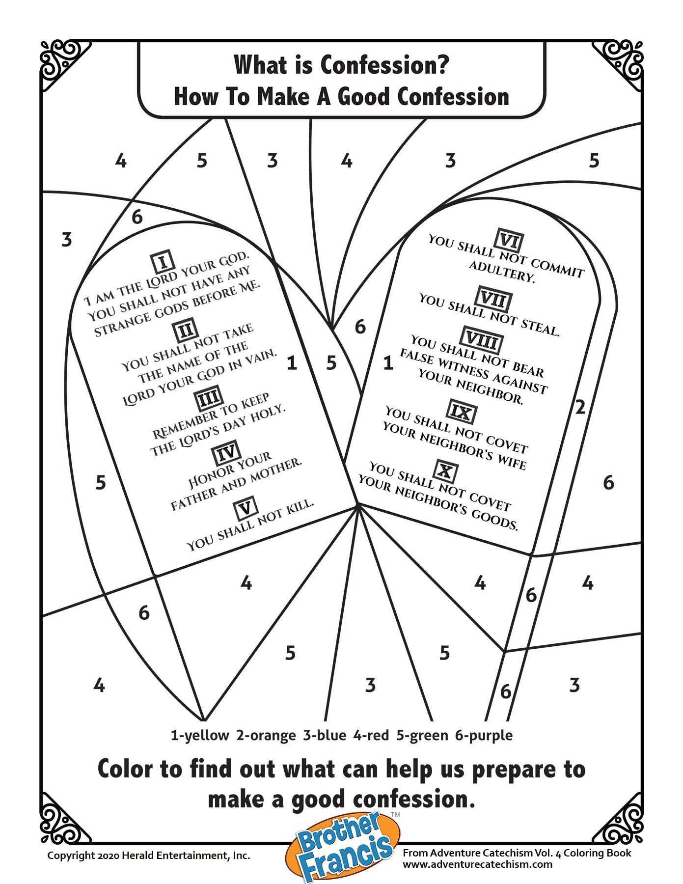 Download and Print - Ten Commandments - How to Make a Good Confession