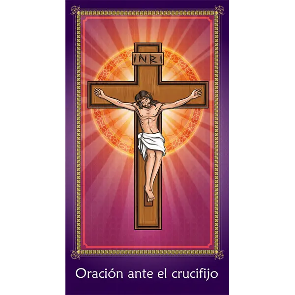 Tarjeta de oración - Oración ante el crucifijo