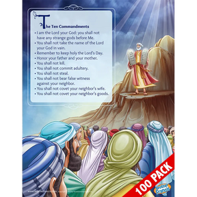 100 Pack of Brother Francis Mini Poster - The Ten Commandments
