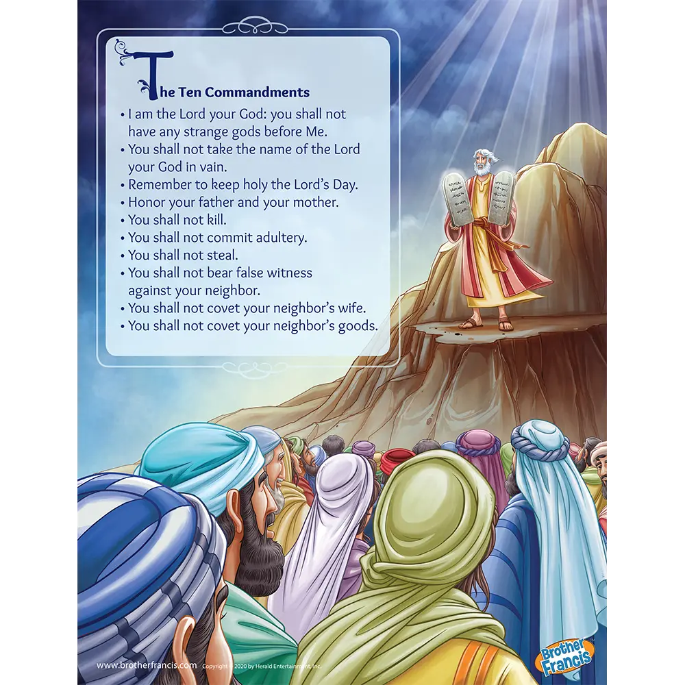 Brother Francis Mini Poster - The Ten Commandments