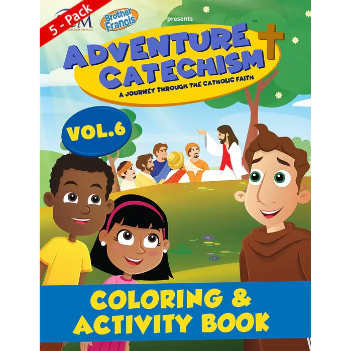 5-Pack of Adventure Catechism Volume 6 - Coloring and Activity Book