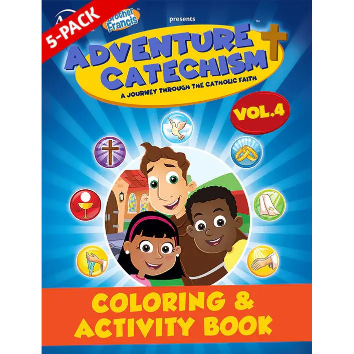5-Pack of Adventure Catechism Volume 4 - Coloring and Activity Book