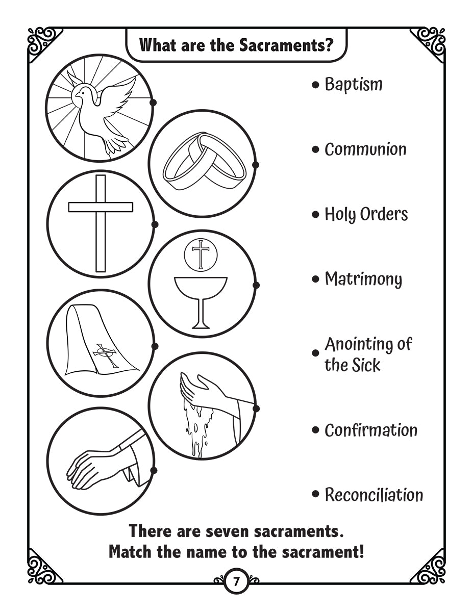 Catholic Confirmation Coloring Page