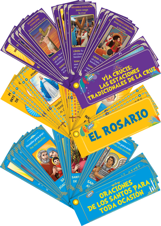 Brother Francis Spanish Fans - Set of 3