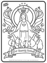 Download and Print - Coloring Page "Mary - Our Heavenly Mother"