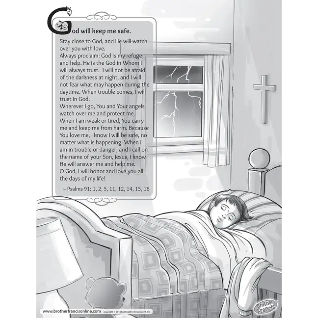 Brother Francis Mini Poster - God Will Keep Me