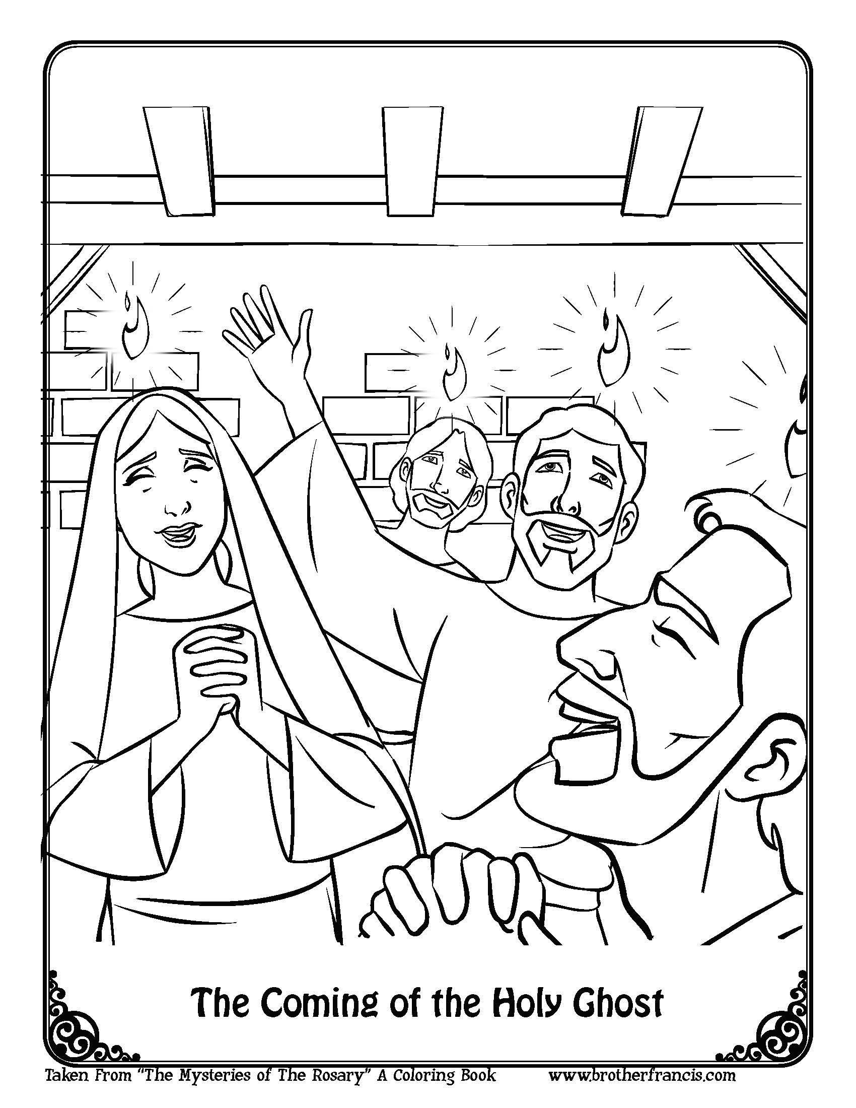 Download and Print - Pentecost Coloring Pge