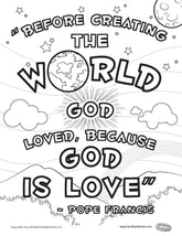 Download and Print - God is Love Coloring Page