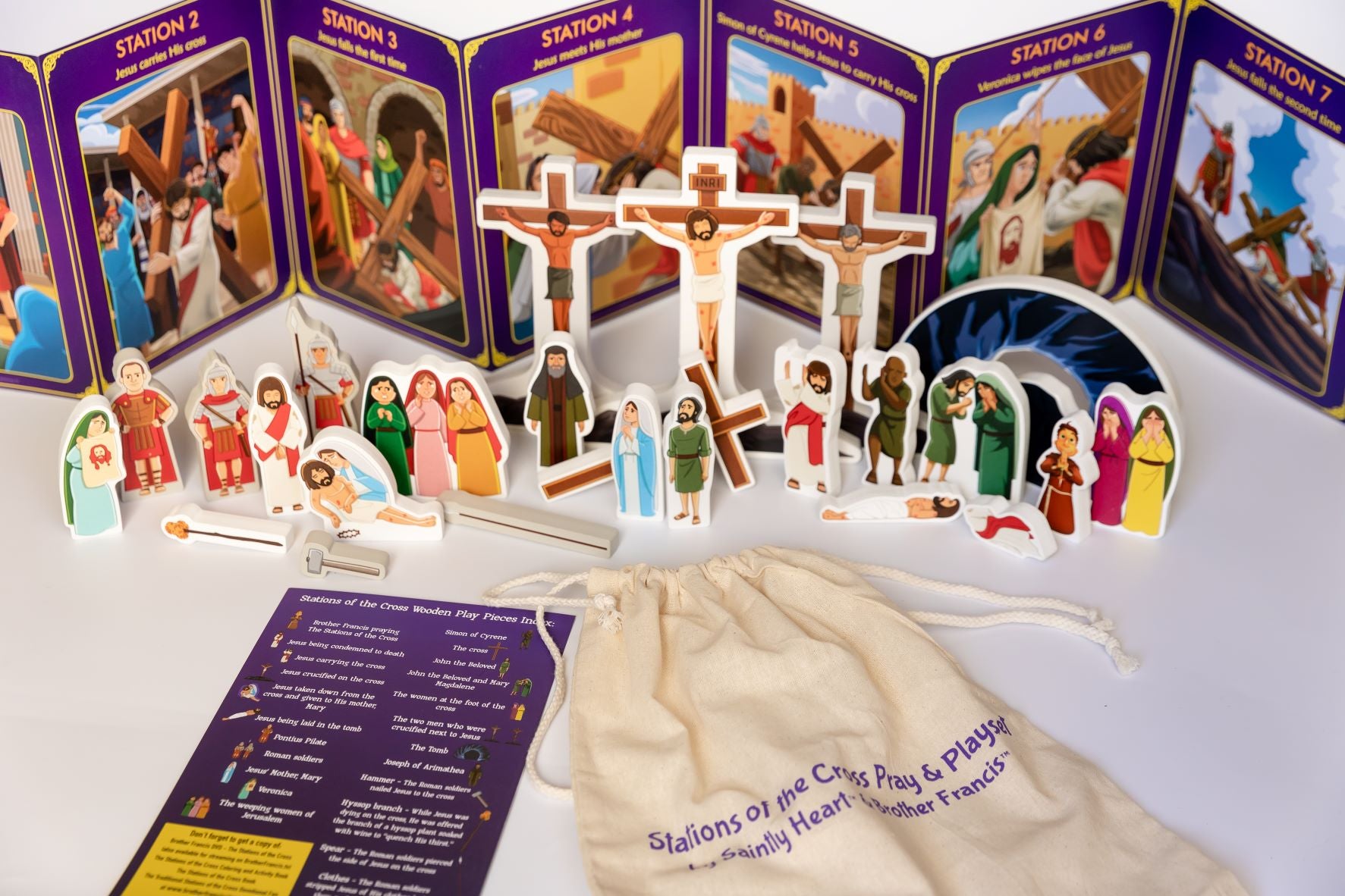 Stations of the Cross Pray & Play Set - By Saintly Heart & Brother Francis