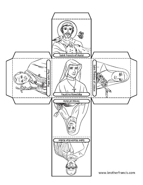 Download and Print - Saint Cube Activity
