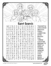 Download and Print - Saints Word Search