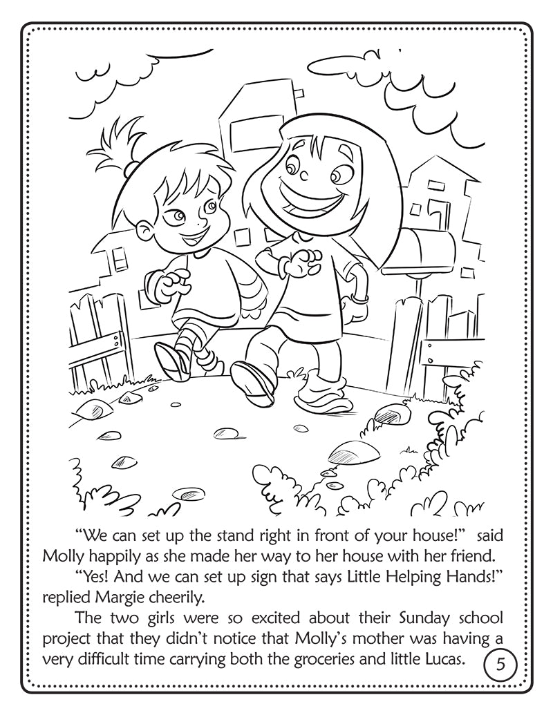 The Good Samaritan coloring book - Jesus Stories Episode 3 inside sample page