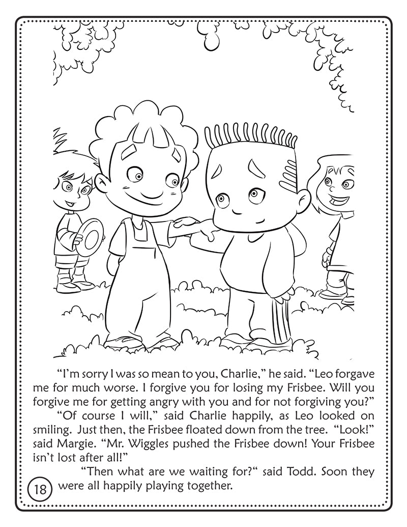 The Unforgiving Servant coloring book - The Jesus Stories 2 sample page